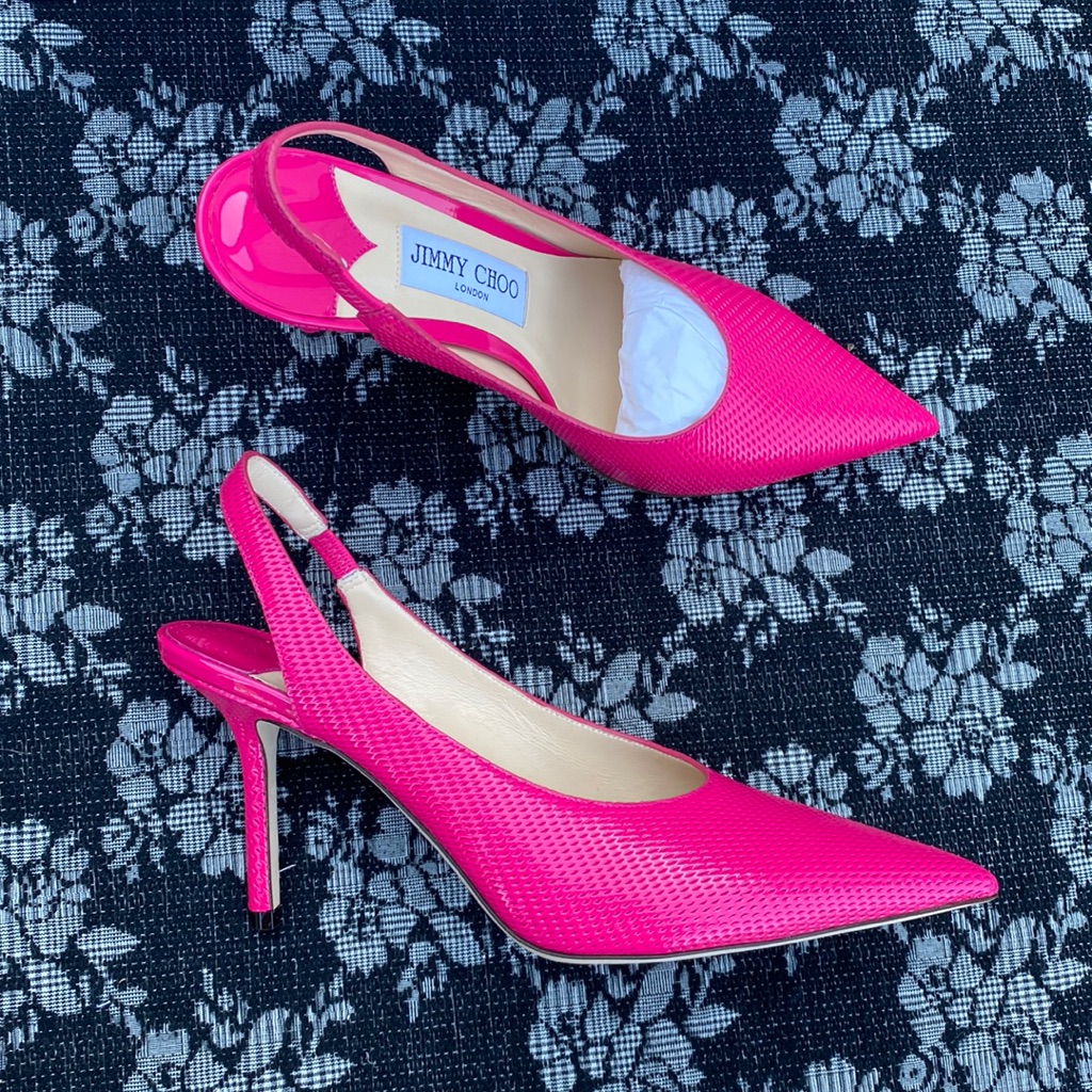 Jimmy Choo Ivy 85 Heels Pump Pink Size 38